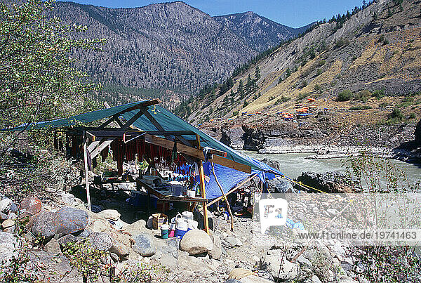 Salmon Drying Tent  Lilloet  British Columbia.