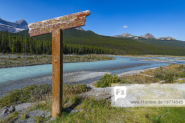 Athabasca River, Glacier Parkway, Alberta, Kanada, Nordamerika