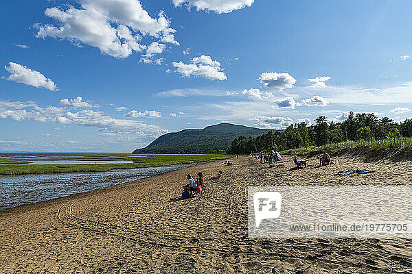 Beach in Baie-Saint-Paul  Quebec  Canada  North America