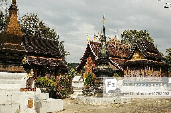 Nord Laos: Der Tempel Wat Xieng Thong in der Stadt Luang Brabang