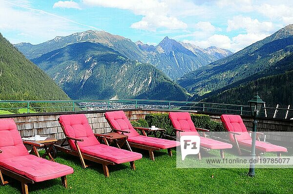 Austrian Alps: Relax area at Sporthotel Stock  Finkenberg  Zillertal-Valley  Tirol