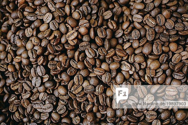 Kaffeebohnen Textur oder Kaffeebohnen Hintergrund