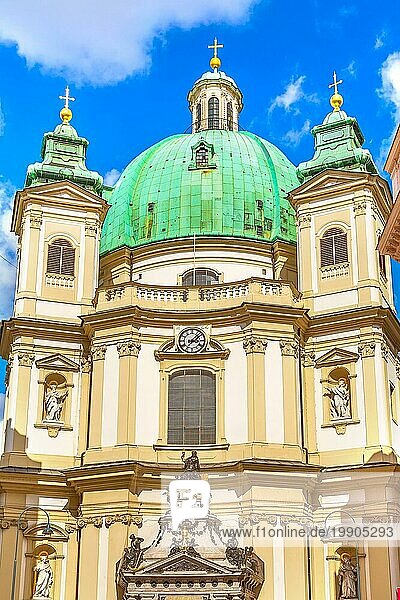 St. Peterskirche  Wien  Österreich Nahaufnahme Tagesansicht