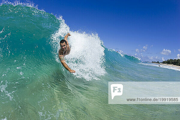 body surfing Hawaii