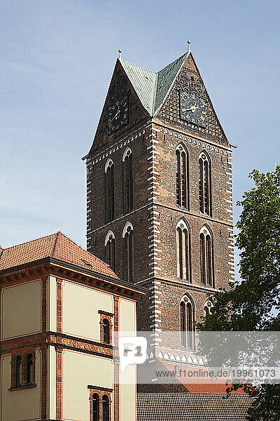 St. Marien Kirche  St. Marien Church  Wismar; Mecklenburg-Vorpommern; Mecklenburg-Western Pomerania  Deutschland; Germany