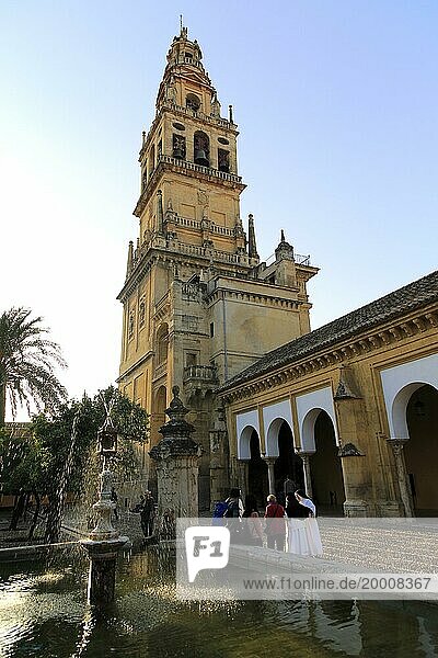 Glockenturm der Kathedrale  Toree del Laminar  Große Moschee  Cordoba  Spanien  Europa