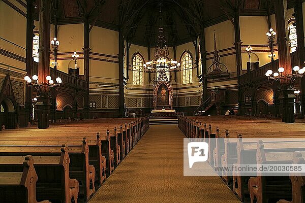 Interior of St. John's Church  city of Bergen  Norway completed 1894