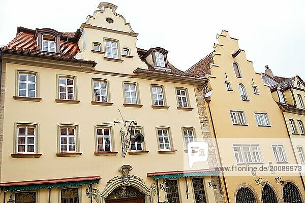 Mittelalterliche Häuserfassade  Rothenburg