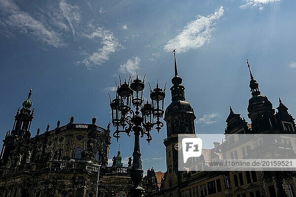 Silhouette of the Old Town  architecture  historical  history  architecture  building  UNESCO  World Heritage Site  culture  cultural history  reconstruction  renovation  tourism  city trip  building  baroque  Saxony  Dresden  Germany  Europe