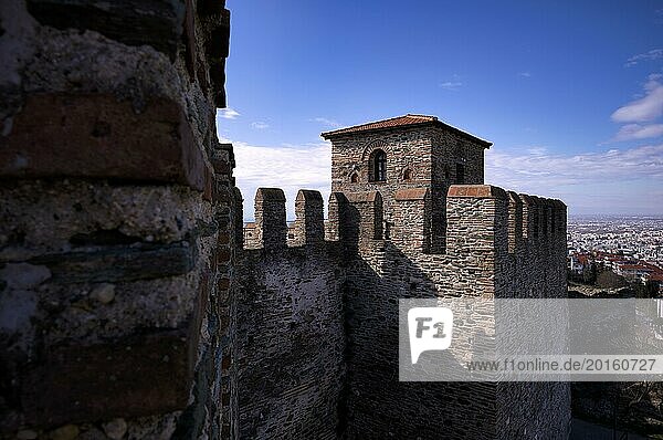Gate Tower  Acropolis  Heptapyrgion  Fortress  Citadel  Thessaloniki  Macedonia  Greece  Europe