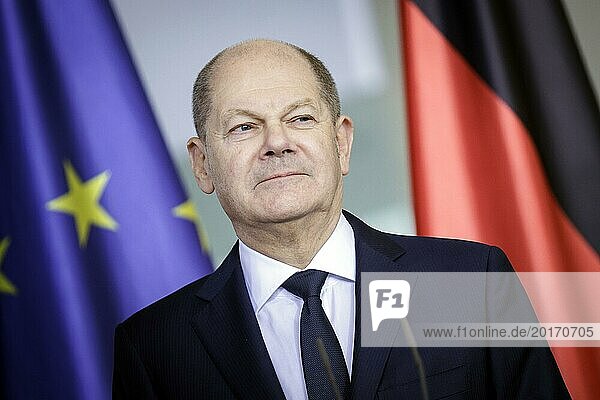 Olaf Scholz  Federal Chancellor  at the handover of the 2024 report by the Commission of Experts for Research and Innovation (EFI) . Berlin  28 February 2024