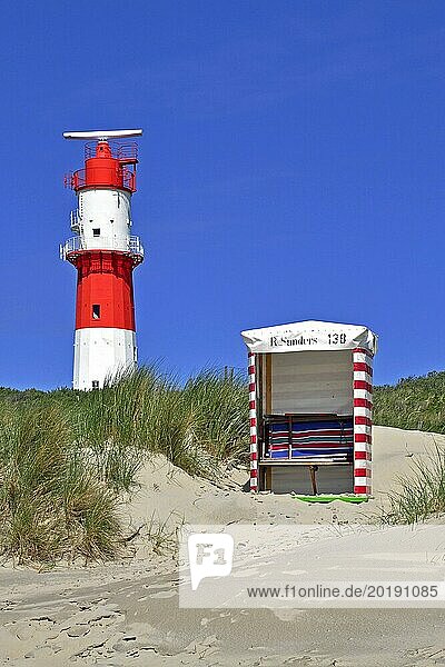 Island of Borkum  The electric lighthouse  East Frisia  Lower Saxony  Federal Republic of Germany