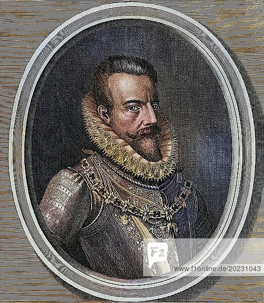 Alessandro Farnese  Duke of Parma and Piacenza  1545-1592  Fought in the Battle of Lepanto  Historical  digitally restored reproduction from a 19th century original  Record date not stated
