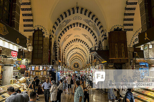 Inside The Grand Bazaar in Fatih  Istanbul; Istanbul  Turkey
