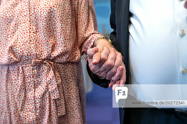 Senior hands close-up.