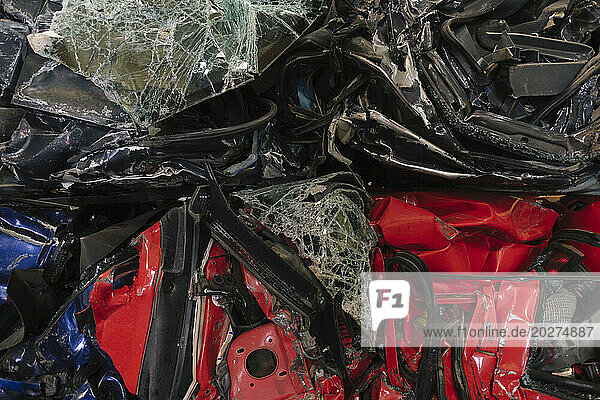 Vehicles metal scrapped for recycling