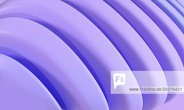 3D render of purple smooth layered surface