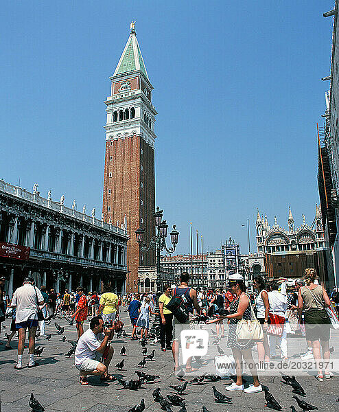 Italy. Venice. Saint Mark's Square. The Campanile.