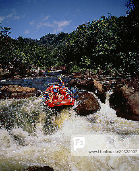 Australia. Queensland inflatable rafting.