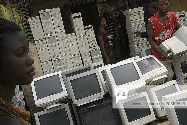 Computer dumping in Lagos  Nigeria