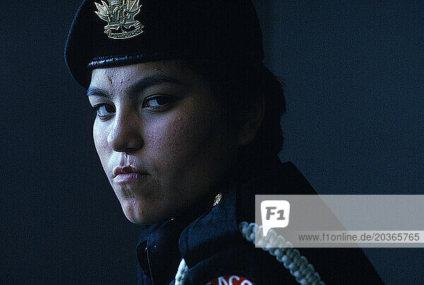 Portrait of Arny cadet  Cambridge Bay  Nunavut  Canada