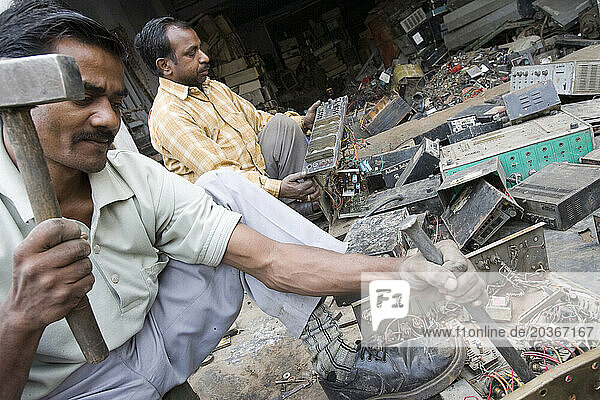 Electronics recycling in New Delhi  India