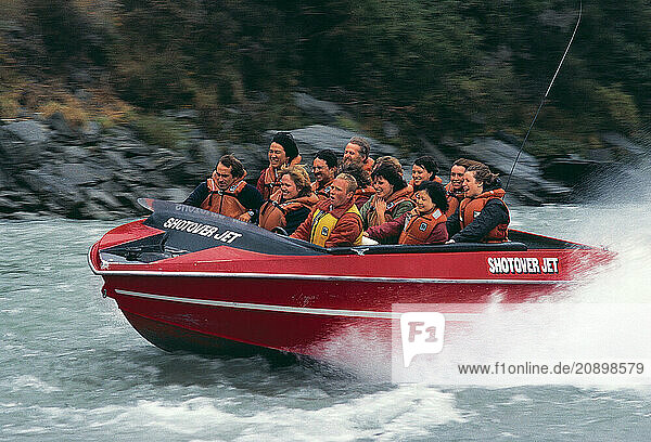New Zealand. South Island. Otago Province. Shotover jet boat.
