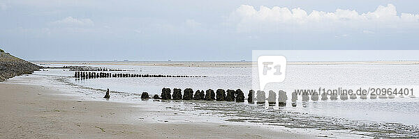 Germany  Schleswig-Holstein  Groyne on sandy beach