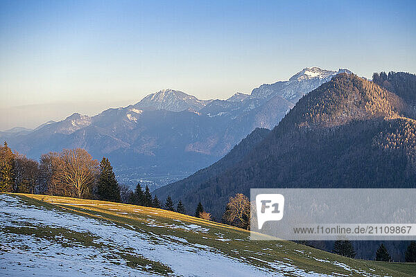 View of Kampenwand mountain at Chiemgau in Bavaria