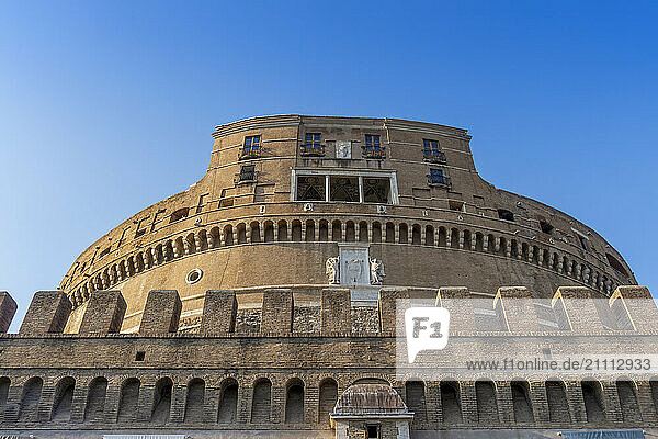 View of Castle Sant'Angelo under clear sky in Rome  Italy