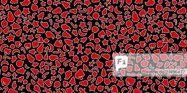 Schwarz und Rot Weihnachten Hintergrund  Weihnachten Ikonen Elemente banner