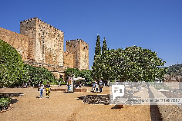Alcazaba  Mudejar architecture  Alhambra  UNESCO  Granada  Andalusia  Spain