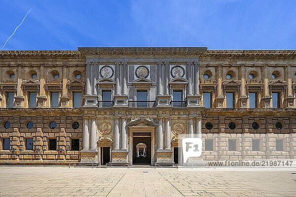 Palace of Charles V  Alhambra  UNESCO  Granada  Andalusia  Spain