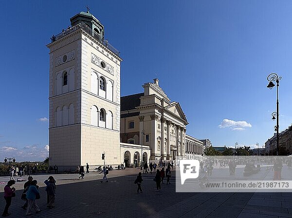 The Bell Tower and the Church of St. Anne  UNESCO World Heritage Site  Warsaw  Poland  Europe