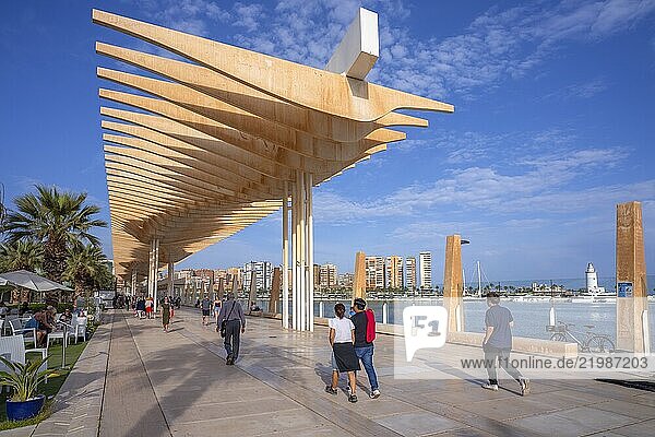 Tourist port  Pergolas de la Victoria  Malaga  Andalusia  Spain