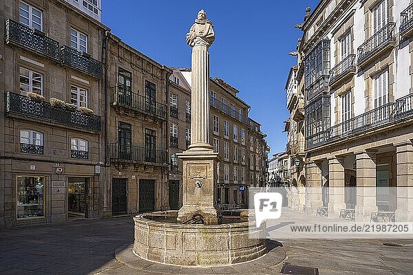 Cervantes square  Santiago de Compostela  Galicia  Spain