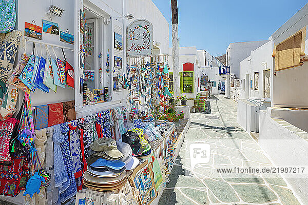 Souvenirs shop  Chora  Folegandros Island  Cyclades Islands  Greek Islands  Greece  Europe