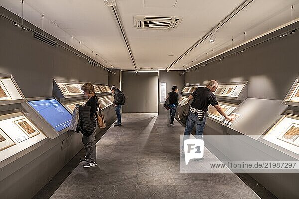 Hall of the Scribes and their Textual Legacy  Writing room  Museo Egizio (Egyptian Museum)  Turin  Piedmont  Italy