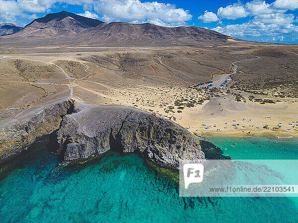 Spain  Canary Islands  Lanzarote. Papagayo Beach