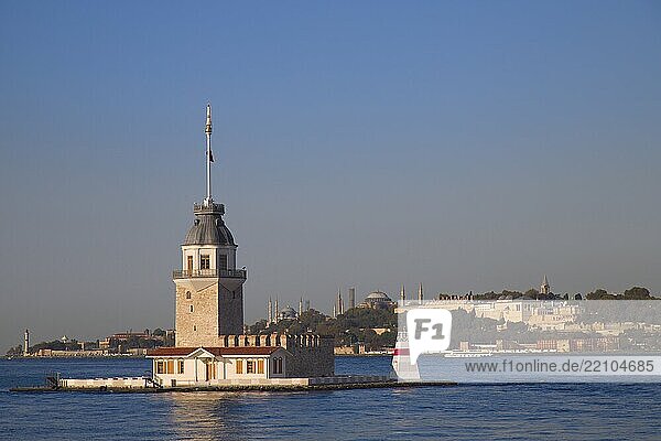 Kiz Kulesi  historic  Istanbul  travel  ?sk?dar  skyline  landmark  Maiden's Tower  Bosphorus  monument  T?rkiye  Turkey  Asia