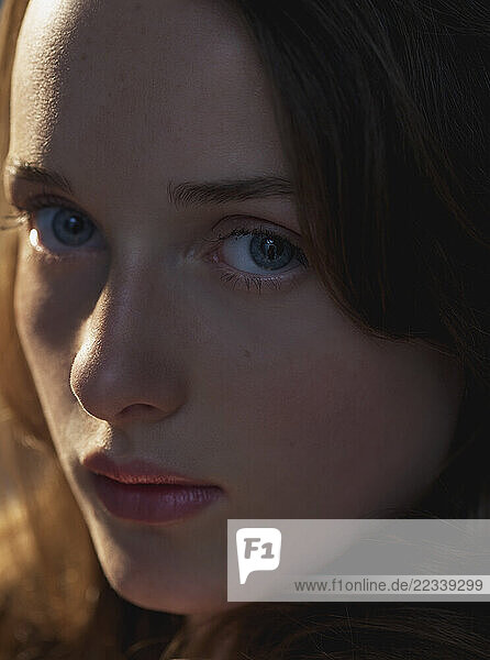 Close up Portrait of Teenage Girl