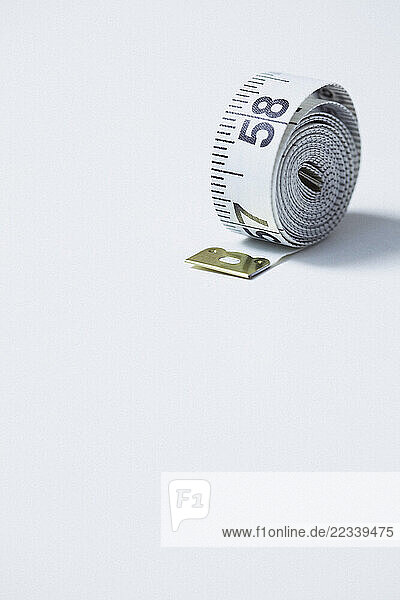 Rolled up Measuring tape