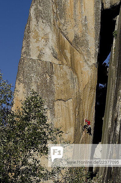 Beth Rodden climbs The Phantom in Yosemite National Park  Yosemite California.