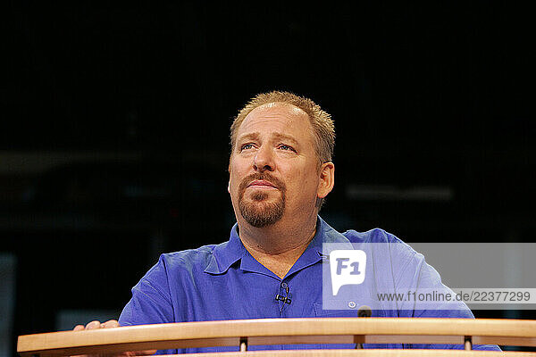 Pastor Rick Warren challenges thousands of International church leaders to do Whatever It Takes during an International HIV/AIDS conference at Saddleback Church; Lake Forest  California  USA.