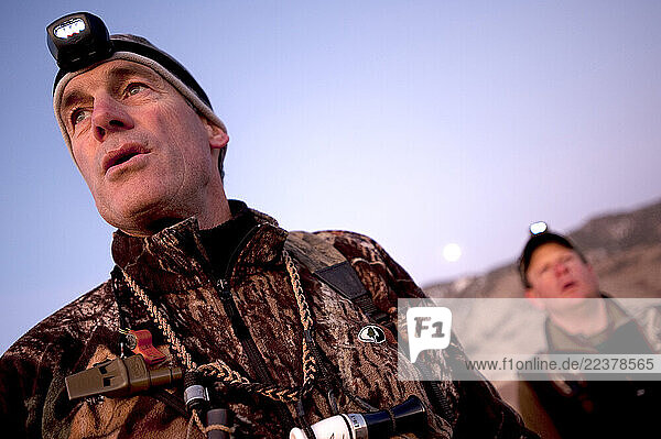 Brad Jackson and Corey Funk hunt geese in Carson City  NV.