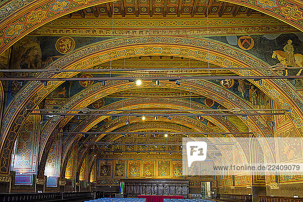 Haus  historisch  Palazzo dei Priori  Sala dei Notari  Wandmalerei
