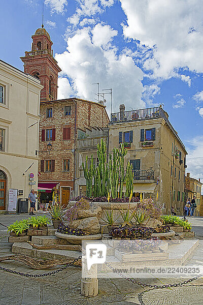 Brunnen  Dekoration  Blumen