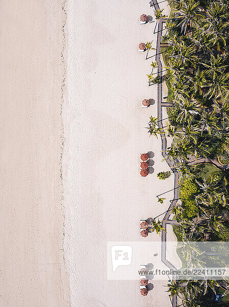 Indonesia  Bali Aerial view of Nusa Dua beach