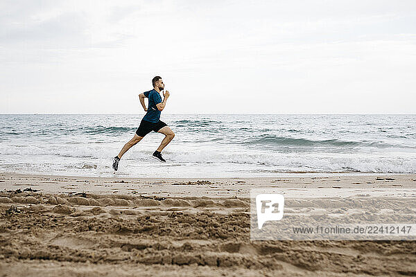 Jogger at the beach