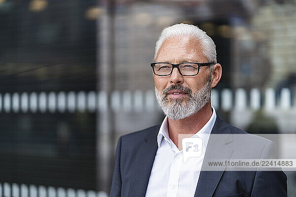 Portrait of mature businessman with glasses